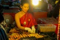 Night food market in Thailand, traditional asian marketF