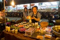 Night food market in Thailand, traditional asian market