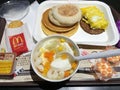 Food at a McDonalds in Hong Kong Royalty Free Stock Photo