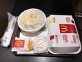 Food at a McDonalds in Hong Kong Royalty Free Stock Photo