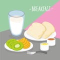 Food Meal Breakfast Dairy Eat Drink Menu Restaurant Vector