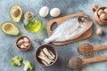 Food with Omega-3 fats