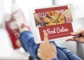 Food Order Pizza Online Internet Concept Royalty Free Stock Photo