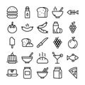 Food Pack of Line Icons