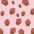 Food pattern theme wallpaper