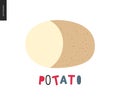 Food patterns, potato Royalty Free Stock Photo