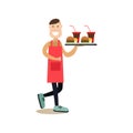 Food people concept vector illustration in flat style