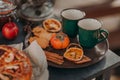 Food photo, tasty cinnamon cookies