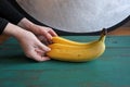 Food Photographer Photographing Fresh Banana Bunch in Studio