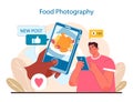 Food Photography concept. Gastronomic visuals captivating social media.