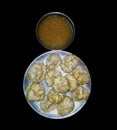 Food photography delecious momos home made Royalty Free Stock Photo