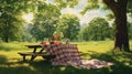 food picnic grass Royalty Free Stock Photo