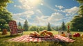 food picnic hot dogs Royalty Free Stock Photo