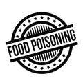 Food Poisoning rubber stamp Royalty Free Stock Photo