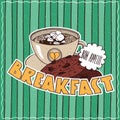 Food poster with Coffee Breakfast