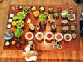 Food preparation table Royalty Free Stock Photo