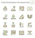 Food processing industry icon Royalty Free Stock Photo