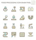 Food processing industry icon Royalty Free Stock Photo