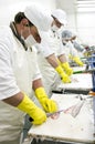 Food processing line Royalty Free Stock Photo