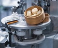 Food processing machine for dumpling and dim sum Royalty Free Stock Photo