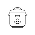 Food processor icon symbol Flat vector illustration for graphic and web design