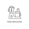 Food processor. Kitchen appliances icon Royalty Free Stock Photo