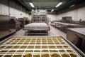 food production facility, where everything from planting and growing to packaging is done under one roof