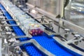 Food products boxs transfer on Automated industrial
