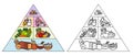 Food Pyramid - Cartoon