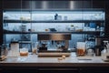 food quality control, a well-structured food quality lab equipped with diverse testing stations, precise scales, and a Royalty Free Stock Photo