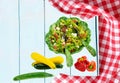 Food recipe template. Healthy fresh vegetarian vegetable spring Royalty Free Stock Photo