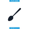 Food, Restaurant Icon Vector Logo Design Template. Spoon, Fork and Knife Object Royalty Free Stock Photo