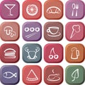 Food & Restaurant icons Royalty Free Stock Photo