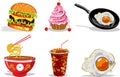 food restaurant menu social media marketing web banner template design. burger and healthy food business online promotion flyer