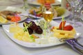 Food restaurant table setting Royalty Free Stock Photo