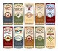 Food retro banners