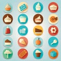 Food reward stickers on a light blue background multiple