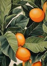 Food ripe vitamin orange organic juicy citrus fruit agriculture green leaves nature fresh Royalty Free Stock Photo