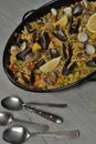Food risotto with shellfish Royalty Free Stock Photo
