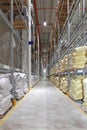 Food Sacks Warehouse Royalty Free Stock Photo
