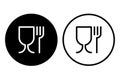 Food safe icon symbol set.