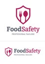 Food Safety Logo in Vector format Royalty Free Stock Photo