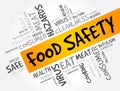 Food Safety word cloud collage, concept background Royalty Free Stock Photo