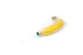 Food saver bag with bananas isolated