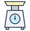Food scale, kitchen scale Isolated Vector Icon That can be easily edited in any size or modified.