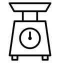 Food scale, kitchen scale Isolated Vector Icon That can be easily edited in any size or modified.