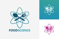 Food Science Logo Template Design Vector, Emblem, Design Concept, Creative Symbol, Icon