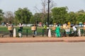Food sellers near the India Gate in Delhi