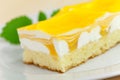 Food series: mango fancy cake with yellow fruit je
