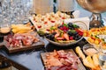 food on the served festive table. Catering. Royalty Free Stock Photo